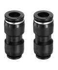 2 Pack Pneumatic Straight Fittings Five Sixteenths Inch To Three Eighths Inch Tube OD Plastic Reducer Union Push To Connect Air Line.
