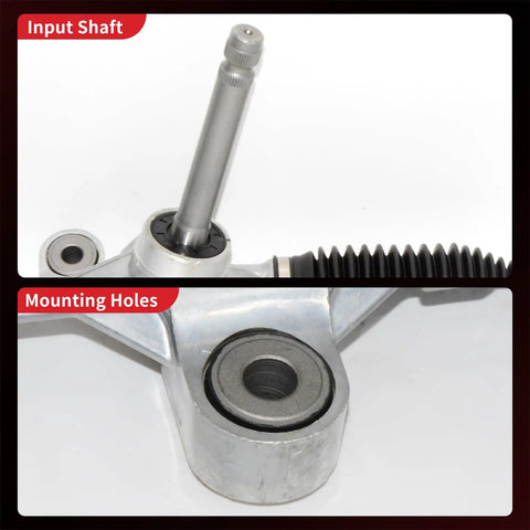 Manual Steering Rack And Pinion Assembly For Hyundai Elantra 2017 Through 2022 Direct Fit Left Hand Drive Leak Resistant New Unit Ref 1G3041 input shaft and mounting holes