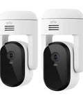 2K Pan Tilt Outdoor Security Camera System With Plug In Power No Blind Spots 360 Degree View Motion Tracking Person Recognition