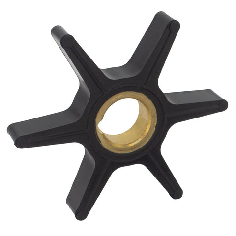 Close-up of water pump impeller from Water Pump Impeller Service Kit For Mercury Mariner Force 25 30 40 50 HP Outboard Motors Replacement With Gasket And Key Easy Install Sierra 18 3057 47 85089 47 85089 10 8M0027792