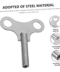 Rugged Pro Grade Steel Clock Winding Key For Wall And Alarm Clocks, Handy Repair Tool Built To Last, precision steel close-up