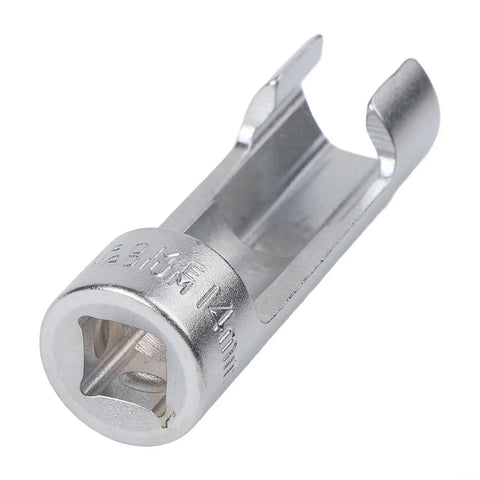 3/8 Inch Drive Open End Crowfoot Wrench Set 10-18mm For Diesel Injector Line Nut Service, 14mm socket detail