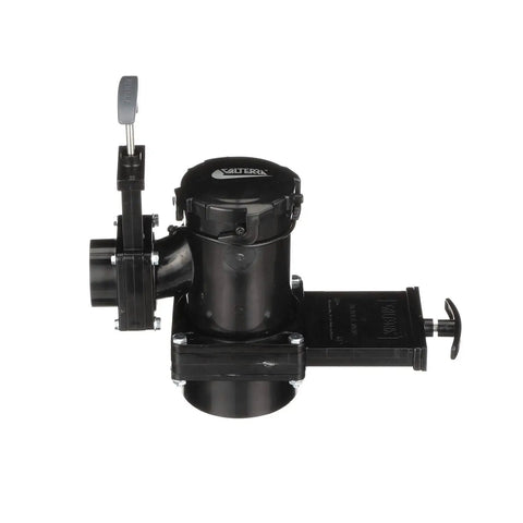 San Tee Double Rotating RV Waste Valve Kit for mess-free draining of gray and black water, showing 3 in x 1.5 in hub, detached view.