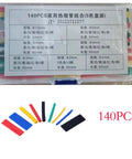 Ultra Stretchable Evenoonest Heat Shrink Tubing Kit With Flame Retardant Wire Cable Sleeves For Tough Electrical Repairs And High Expansion Ratio Assortment Of 780 Pcs To Fix Damaged Cables Fast Without Removing Connectors, 140pcs kit