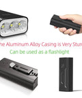3000 Lumen Super Bright Bike Lights Front And Rear With 5200mAh Battery USB Rechargeable sturdy aluminum design