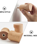 No Fuss Solid Wood Wall Hooks Holds Bags Hats And Coats Game Changer In Home Organization Multi Purpose Coat Rack And Towel Holder assembled wood hooks with screw for easy installation