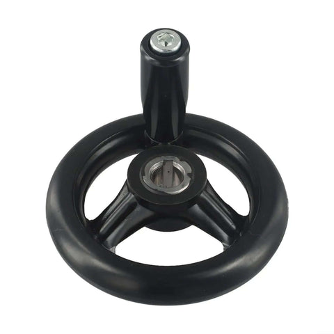 Heavy Duty 3 Spoke Hand Wheel With Revolving Handles For Milling Machines Lathe Grinders Plastic Industrial Handwheel 12x100mm