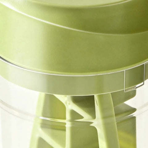Close-up of No Sweat Deep Chamber Ice Molds With Spin Top Silicone Lid showcasing the green silicone lid and ice chamber design.