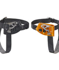 Foot Ascender Gear For Climbing And Rappelling Lightweight Aluminum Alloy With Left Black And Right Orange Handles