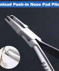 Top Tier Optical Repair Kit Featuring Hella Durable Stainless Steel Nose Pliers Plus A Nifty Mini Eyeglass Screwdriver delivering precision adjustments with nose pad pliers.