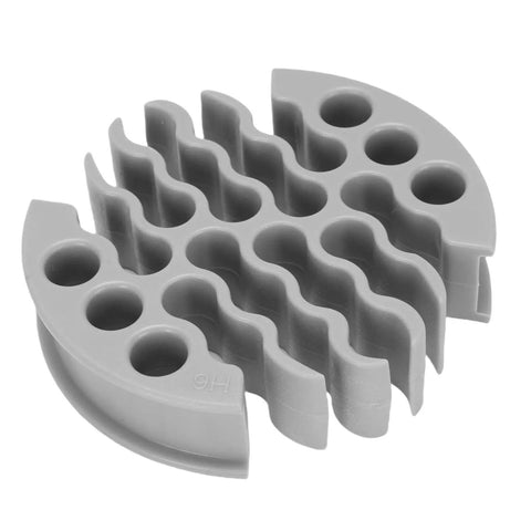 Straight Shooting Wire Comb For 30 Network Cables With Slick Slip Through Design and Zero Tangling Drama on a gray surface.