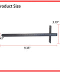Boss Level Steel Rip Fence Guide For Circular Saws, Plug N Play Precision Edge Control Rail Replacement Part 164095 8 dimensions 9.35" x 3.19" x 0.47"