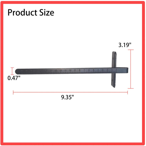 Boss Level Steel Rip Fence Guide For Circular Saws, Plug N Play Precision Edge Control Rail Replacement Part 164095 8 dimensions 9.35" x 3.19" x 0.47"