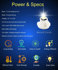 Power and specs of 10 Pack Ultra Bright Ice Blue T3 Neo Wedge LED Bulbs With 8mm Base For Car Dash Instrument Cluster Lights 3030 SMD Chip Replacement Lamps
