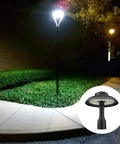 Post Top LED Area Light 150W Outdoor Lamp With 16000 Lumens 500W Equivalent lighting a pathway at night, weatherproof street pole