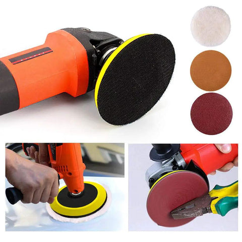 2 Pack 5 Inch Hook And Loop Sanding Pad Backing Plates With 5/8-11 Threads For Sander And Grinder Durable Polyurethane Construction