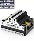 Skip No Sweat Setup With This Heavy Duty Self Centering Machinist Vise Delivering Hella Precise Jaw Alignment And Lightning Fast Clamping For Multi Axis Metal Working Fixtures, Model DJ-6080-H, size 60*80*46.5mm.