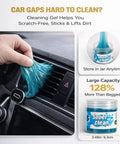 Using cleaning gel from 8 Piece Car Detailing Kit With Boar Hair Brushes Ultra Soft Duster Microfiber Cloths Reusable 160g Cleaning Gel And Portable Organizer Bag For All Rides on car vent.