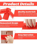 Features of Wood Grain Tool Set 4 Pcs Rubber Graining Rollers For Realistic Wood Texture, showing quality materials and ergonomic design.
