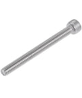 Badass Heavy Duty 10-24 X 2 Inch Hex Socket Head Cap Screws Built Tough With 304 Stainless Steel Polished Finish, single screw view.