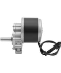 Side view of Powerful 250W 24V Brushed DC Gear Motor With Low Speed 75 RPM Ideal For Electric Wheelchairs, copper aluminum build