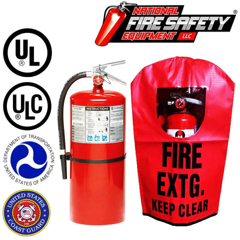 UL Certified 20 Lb ABC Dry Chemical Fire Extinguisher With Heavy Duty Cover Clear Viewport Sign Commercial Grade For Business Marine Vehicle Wall Mount Safety Gear No Cap Protection Built Like A Tank For Total Peace Of Mind