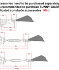 Instructions for installing Sun Shade Sail 10x13 Ft Rectangle For Backyard Patio And Garden Blocks Up To 95 Percent UV