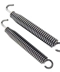 Two Pack 90mm Swivel Exhaust Muffler Springs For Motorcycles Durable Stainless Steel Construction With Anti Binding Hook Design tight springs