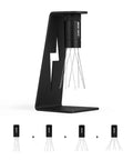 Espresso Distribution Tool With Magnetic Stand And Adjustable 0.4mm Stainless Needles For Even Extraction Break Clumps For 51 54 58mm Portafilters Barista Grade WDT With 8 Needles Plus 6 Spare shown on a stand