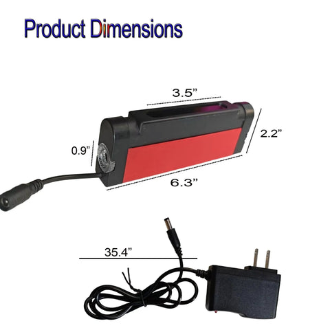 Dual Wavelength UV Flashlight For TLC Analysis And Fluorescent Minerals Rocks 254nm Shortwave 365nm Longwave Portable