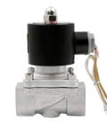 Rock Solid Stainless Steel Electric Solenoid Valve 110V AC Normally Closed for air water gasoline diesel oil natural gas