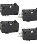 Four Pack V319M Snap Action Switch With Hella Durable Construction providing slick operation and tight mechanical fit.