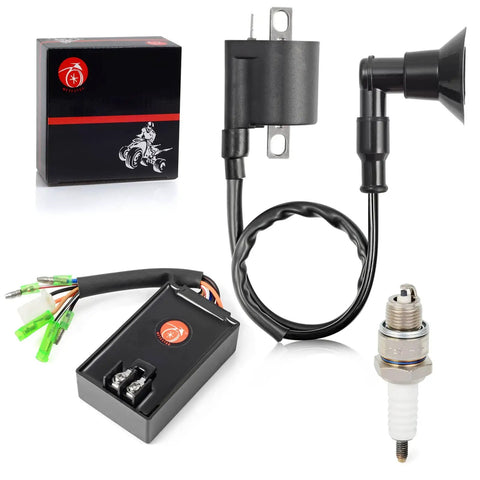 CDI Box Ignition Coil And Spark Plug Kit For Predator 90 Sportsman 90 And Scrambler 90 ATV 2003 2004 2005 2006 OEM Part 0451018