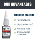 Ultra Sticky Rubber Glue Instant Adhesive For Rubber Tires Crafts And More Quick Bond For Rubber To Rubber And Rubber To Plastic Metal Or Wood And Great For DIY Projects At Home Or In The Shop bottle with product features