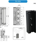 Heavy Duty Zinc Alloy Oven Door Hinge With Convex Design For Load Bearing Equipment Built To Last Bombproof Gate Hinge
