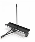 48 Inch Tow Behind Lawn Dethatcher Rake With 24 Spring Steel Tines And Lift Handle, Heavy Duty Lawn Attachment for ATVs and Riding Mowers.