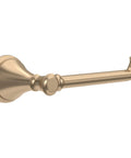 Champagne Bronze Single Post Toilet Paper Holder Wall Mount From Cassidy Collection in sleek modern design, side view