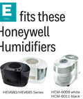 Replacement Wicking Filter E For HC14PF3 Evaporative Humidifiers 3 Pack White compatibility with HEV680 HEV685 HCM-6009 HCM-6011