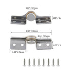 Torque Shaft Hinge Set With Adjustable Damping 2 Pack Small Metal Damper Hinges stainless steel with included screws