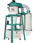 Rugged Seven Point Five Horsepower Three Phase Cyclone Dust Collector Delivers knockout suction, with 10" intake and 261 sqft filter.
