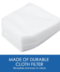 Replacement Cloth Vacuum Filter For Makita BCL180W XLC02 LC01 T03193 Vacuum Cleaner 10 Pack Pro Grade Cloth Filter