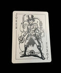 Gearhead Approved Engineering Drawing Playing Cards For Engineers Gift Set showing Joker card with gears and mechanical design.
