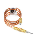 Copper thermocouple component of Low Pressure Propane Flame Failure Safety Valve Kit With Push Button Ignition For Fire Pits Gas Fireplaces And Stoves No Hassle Battery Powered Spark Igniter Easy Retrofit