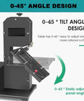Beast Benchtop Bandsaw 800W 1750 RPM For Wood And Foam Cutting, Tilting Metal Table 0 To 45 Degrees, Easy Start Up