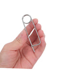 Cool Heavy Duty Stainless Steel Cotter Safety Pin Lot 20pcs For Farm Hitch And Industrial Machinery Lock shown in hand.