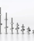 No-Fuss 10-24 By 2 Pan Head Machine Screws Kit With Nuts And Flat Washers 304 Stainless Steel stacked in size order.