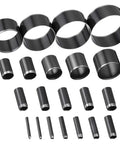 21 Piece Leather Circle Cutter Set Pro Grade Circle Punch Kit 1mm To 55mm with high carbon steel dies displayed.
