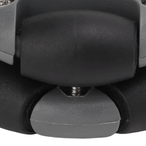 Close-up of 48mm omni directional robot wheels with shaft coupling for robotics and DIY automation projects.