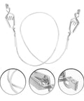 Heavy Duty Stainless Steel Fencing Wire Clamp And Cable Clip Head with detailed view of foil mask cord holder connector