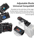 Xplorer Magnetic Quick Release Camera Grip Kit with adjustable shutter, compatible with Insta360, DJI Action, Hero series cameras.